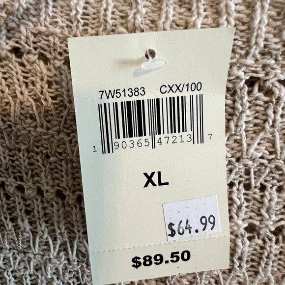 Lucky Brand Crochet Sweater - Sz XL (NWT) - Picture 3 of 8